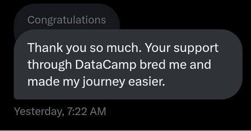A DataCamp certificate earned by Sullivan